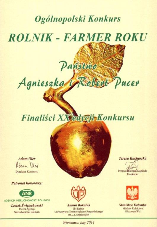Tytuł Rolnika Roku dla Bartnika Mazurskiego